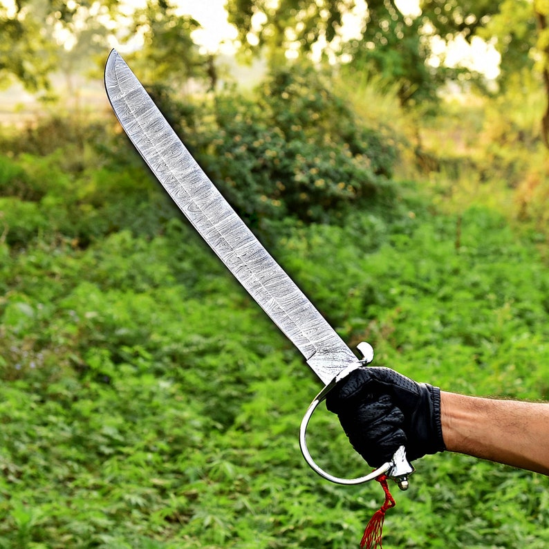 24” Handmade Damascus Cutlass sword viking sword buster Sword, Sea Pirates Sword, gift for him, Christmas gift