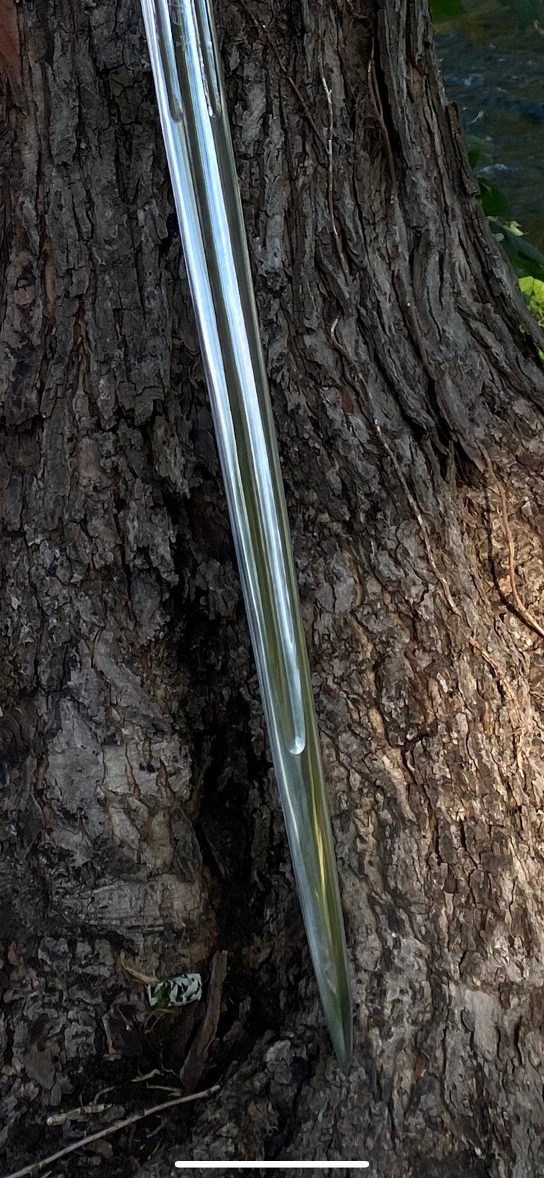Accolade - Medieval Templar style from the 1200’s.....Hand Forged In Fire ….Hand Hammered, Full Tang, Maple Burl Handle