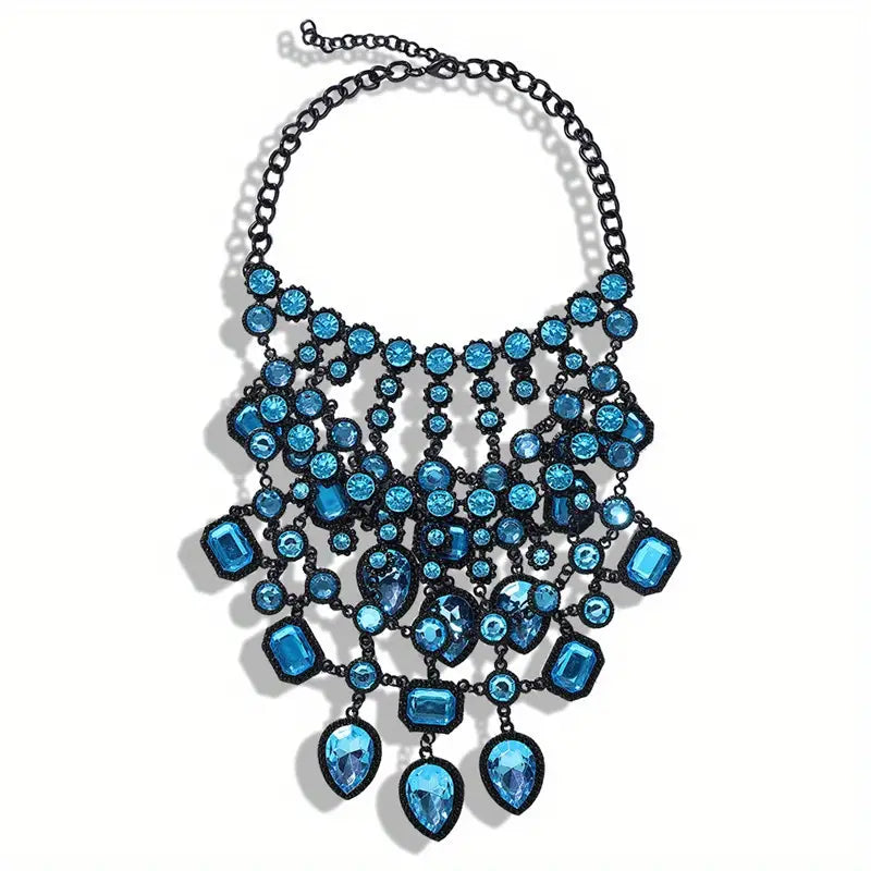 Sparkles Blue Necklace
