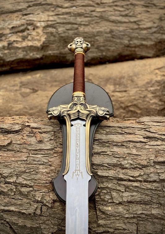 Albion Conan The Barbarian-Father’s Sword Handmade Atlantean Sword, The Warriors King Full Tang Replica Prop Sword, Wedding Anniversary Gift