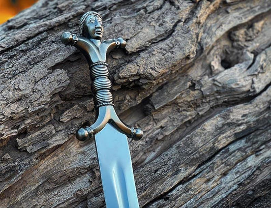Ancient Celtic Anthropomorphic Sword | Historical Irish Sword Replica | Unique Dad's Gift - CHRISTMAS, Anniversary, Best Gift for her / him