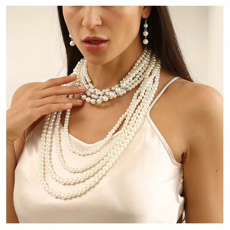 First Class Pearl Necklace Set