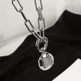 Love Lockout Pendant Choker Necklace