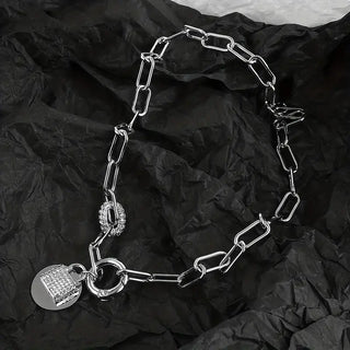 Love Lockout Pendant Choker Necklace