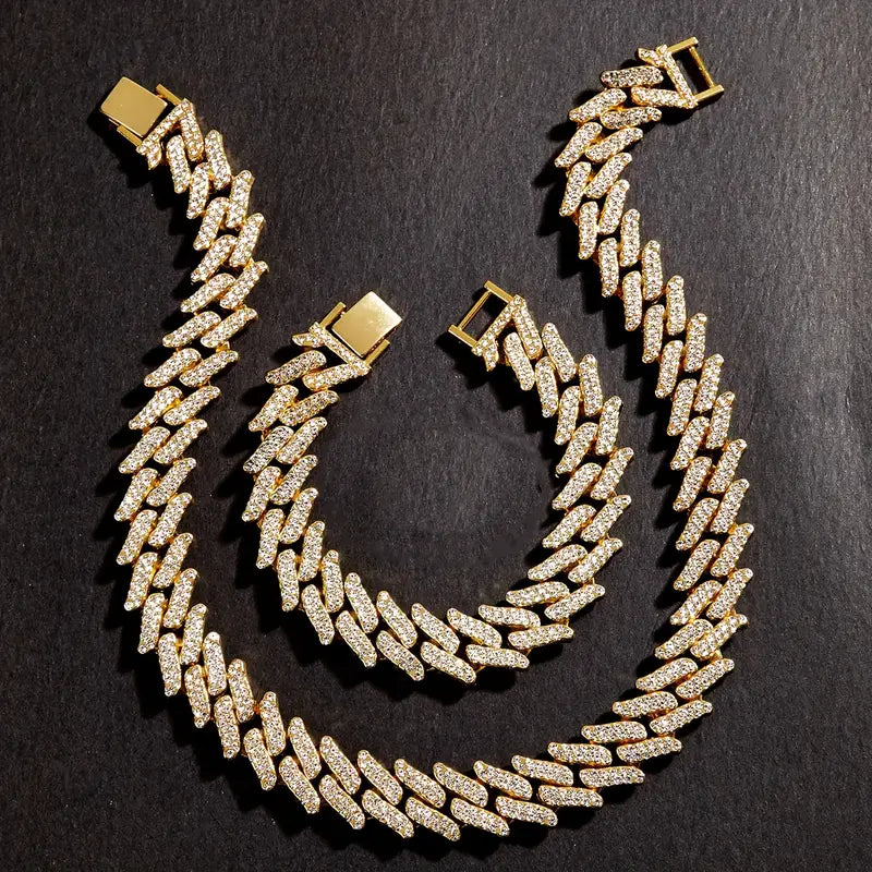 Flair Cuban Necklace Set